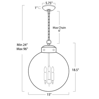 Regina AndrewSouthern Living Globe Pendant (Natural Brass)16 - 1004NBOrigins of Home
