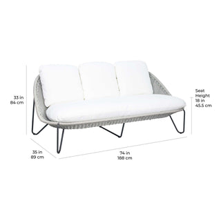 Seasonal LivingAzores 3 Seat SofaA620601564Aloha Habitat