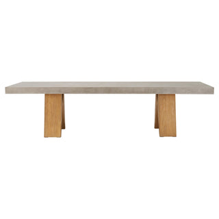 Seasonal LivingClip Teak and Concrete Dining Table - 118"501FT187P2G-118Aloha Habitat