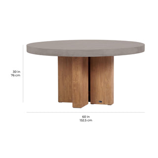 Seasonal LivingJava Teak and Concrete Dining TableP501982001Aloha Habitat