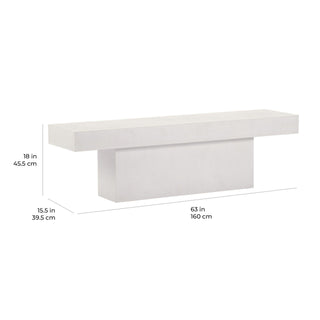 Seasonal LivingT-Bench Concrete Dining BenchP501992202Aloha Habitat