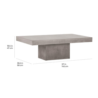 Seasonal LivingTerrace Concrete Coffee TableP501992011Aloha Habitat