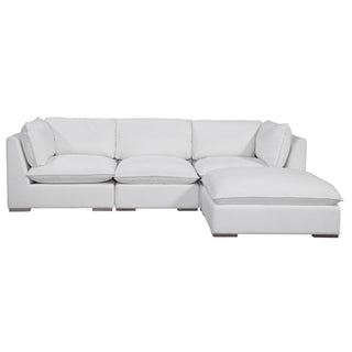 Spectra HomeBurbank Sectional Chaise Version in Chloe Ice (Performance Fabric) 4pc as ShownBurbank3Aloha Habitat