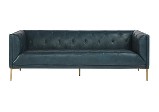 SunpanWestin Sofa - Vintage Peacock Leather104113Origins of Home