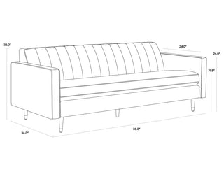 SunpanYosi Sofa - Smokescreen104335Origins of Home