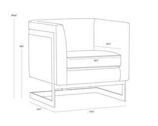 SunpanYvette Armchair - Stainless Steel - Cantina Magnetite110608Origins of Home