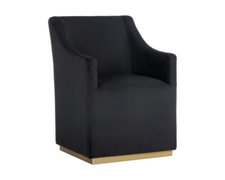 SunpanZane Wheeled Dining Armchair - Abbington Black104982Origins of Home