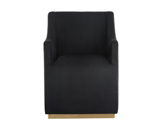 SunpanZane Wheeled Dining Armchair - Abbington Black104982Origins of Home