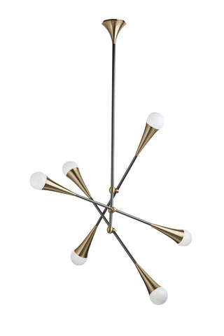 SunpanZenith Chandelier - Brass And Black103807Origins of Home