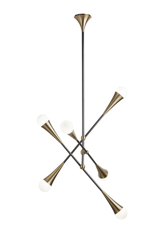 SunpanZenith Chandelier - Brass And Black103807Origins of Home