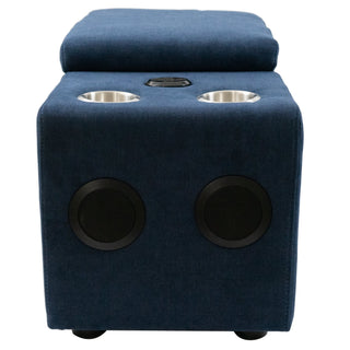 Sunset TradingPixie Speaker Console | Modular Voice Bluetooth USB Outlets Storage Cupholders | Navy FabricSU-UPX1671005MNWAloha Habitat