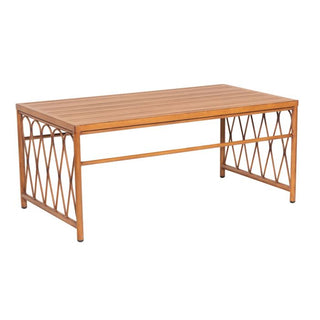 WoodardCane Coffee Table with Slatted TopS650213Aloha Habitat