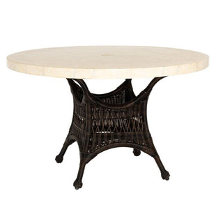 WoodardSommerwind Round Umbrella Table With Stone TopS596604Aloha Habitat