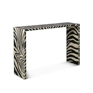 World InteriorsAlexandria 54" Console Table with Bone Inlay in a Zebra PatternZWALXCN54ZBIOrigins of Home