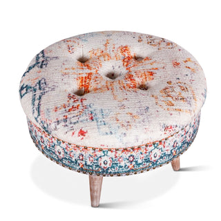 World InteriorsAlgiers 24" Stool in Faded Print FabricZWALGRCT24Origins of Home