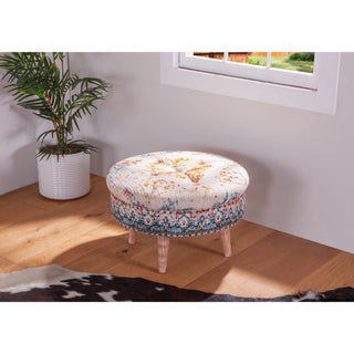 World InteriorsAlgiers 24" Stool in Faded Print FabricZWALGRCT24Origins of Home