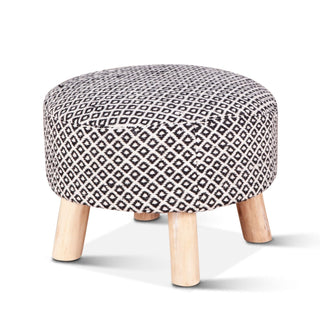 World InteriorsAlgiers Stool in Bamboo with Handloom Durry FabricZWALGRRST24Origins of Home