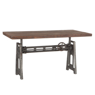 World InteriorsArtezia Adjustable Desk in Gray Weathered Teak FinishZWATDSKGROrigins of Home