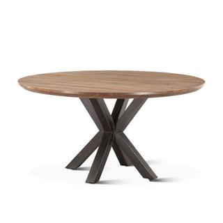 World InteriorsBasel 60" Dining Table in Smoked AcaciaZWBASRD60Origins of Home