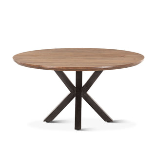 World InteriorsBasel 60" Dining Table in Smoked AcaciaZWBASRD60Origins of Home