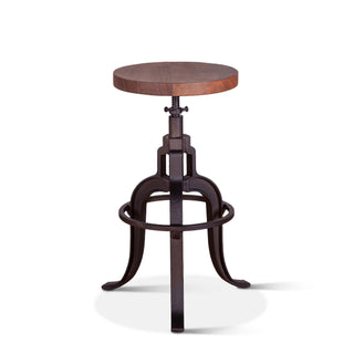 World InteriorsBlayne Adjustable Height Stool in Walnut FinishZWBLASTL14Origins of Home