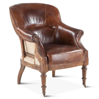 World InteriorsCharles Albert Armchair in Vintage Cigar LeatherZWCH199 - 311Origins of Home