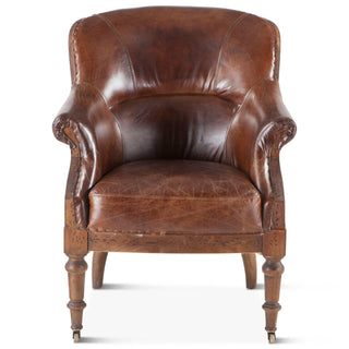 World InteriorsCharles Albert Armchair in Vintage Cigar LeatherZWCH199 - 311Origins of Home