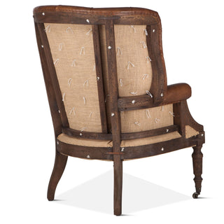 World InteriorsCharles Wingback Armchair in Vintage Cigar LeatherZWCA200 - 011Origins of Home