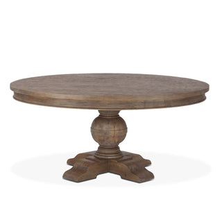 World InteriorsChatham Downs 72" Round Dining Table in Weathered Teak FinishZWCADOTR72WTOrigins of Home