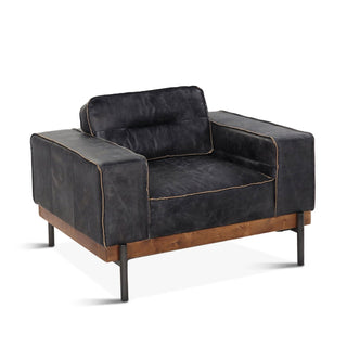 World InteriorsChiavari Armchair in Morocco Ebony LeatherZWCIAMCHOrigins of Home