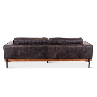 World InteriorsChiavari Distressed Antique Ebony Leather SofaZWCIAMSFAEOrigins of Home