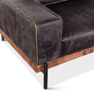 World InteriorsChiavari Distressed Antique Ebony Leather SofaZWCIAMSFAEOrigins of Home