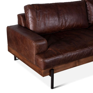 World InteriorsChiavari Leather Sofa in Geisha BrownZWCIAMSFGEIOrigins of Home