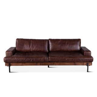 World InteriorsChiavari Leather Sofa in Geisha BrownZWCIAMSFGEIOrigins of Home