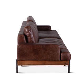 World InteriorsChiavari Leather Sofa in Geisha BrownZWCIAMSFGEIOrigins of Home