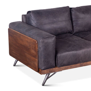 World InteriorsChiavari Sofa in Antique Ebony LeatherZWCHIMIDSOFOrigins of Home