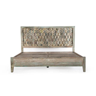 World InteriorsCordoba Queen Bed in Reclaimed Wood with Vintage Teal FinishZWCDBPBQOrigins of Home