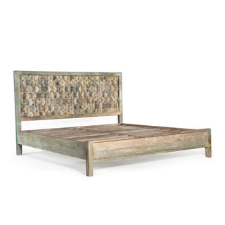 World InteriorsCordoba Queen Bed in Reclaimed Wood with Vintage Teal FinishZWCDBPBQOrigins of Home