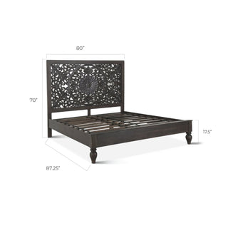 World InteriorsHaveli Carved King Bed in Vintage BrownZWHAPBKVBOrigins of Home