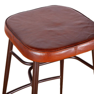 World InteriorsHudson Backless Leather Bar StoolZWHUDBCBLOrigins of Home