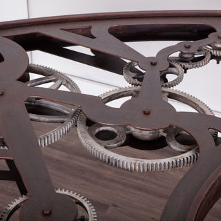 World InteriorsJules Desk with Steampunk Gears and Glass TopZWSPGOD67FOrigins of Home