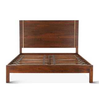 World InteriorsManhattan Retro Mid Century Acacia Wood King Platform BedZWMANPBKOrigins of Home