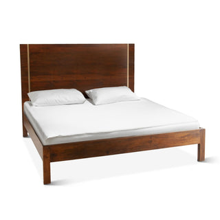 World InteriorsManhattan Retro Mid Century Acacia Wood King Platform BedZWMANPBKOrigins of Home