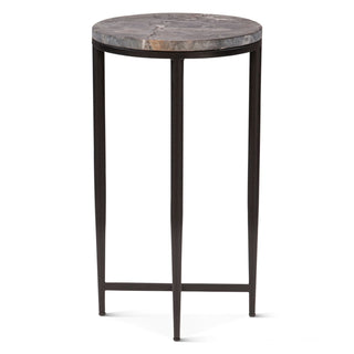 World InteriorsMumbai 17" Side Table in Grey Septarian with Iron BaseZWMUMST17GSOrigins of Home