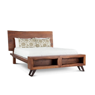 World InteriorsNottingham Acacia Wood Live Edge King Bed in Walnut FinishZWNTHM16Origins of Home