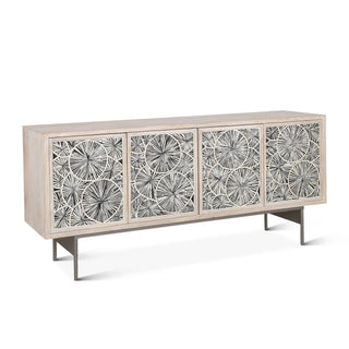 World InteriorsPalm Desert Modern Vintage White Sideboard with Bone InlayZWPDVWSBOrigins of Home