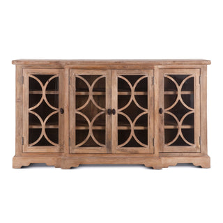 World InteriorsPengrove 75" Glass Cabinet in Antique Oak FinishZWPG7515Origins of Home