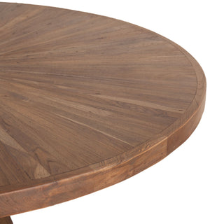 World InteriorsRustic Revival 48" Round Gathering Table in Teak and MarbleZWRRGT48AFOrigins of Home