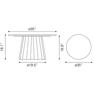 Zuo ModernZuo Modern | Aipe Coffee Table Black & Brown110249Aloha Habitat