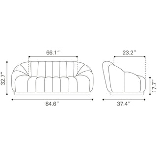 Zuo ModernZuo Modern | Bhutan Sofa Cream109341Aloha Habitat